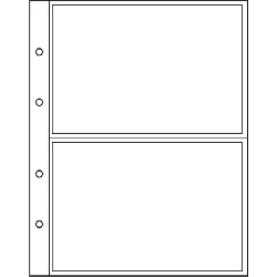 Лист в альбом Numis для 2 бон (C), прозрачный. Leuchtturm. 338575