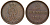 Брауншвейг-Каленберг-Ганновер 2 пфеннига 1856 B, Георг V (1851-1866) KM 217,  AKS 152, J. 84 медь 4142-154