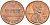 США 1 ЦЕНТ 1976 D, ЛИНКОЛЬН KM 201 медь цинк 188-167