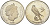 Остров Гоф (Тристан-да-Кунья) 1 крона 2009 сапсан KM 8 g медно-никель UNC M12-17