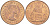 Великобритания 1 пенни 1966 Елизавета II (1952-2022) KM 897, Spink 4157 бронза 215-343
