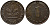 ФРГ 1 пфенниг 1950 F KM 105, J.380 сталь плакированная медью 99-247