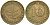 ФРГ 10 пфеннигов 1950 F KM 108, J.383 сталь плакированная латунью 4681-1123