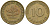 ФРГ 10 пфеннигов 1950 D KM 108, J.383 сталь плакированная латунью 4681-1121