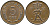 ДАНИЯ 5 ЭРЕ 1969 C; S, ФРЕДЕРИК IX (1947-1972) KM 848.1 бронза 28-1054