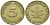ФРГ 5 ПФЕННИГОВ 1949 J KM 102, J. 377 сталь плакированная латунью 4392-1021