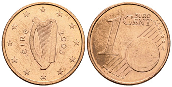 Ирландия 1 евроцент 2005 KM 32 сталь плакированная медью 4147-668