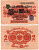 ГЕРМАНИЯ 2 МАРКИ 1914 РОЗОВАЯ БУМАГА, СИНЯЯ ПЕЧАТЬ, СЕРИЯ 110 Pick 55, Rosenberg 52d бумага 7551-21-3-1