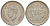 Британская Индия 1/4 рупии 1944 (Ромб) - Бомбей, Георг VI (1936-1952) KM 547 серебро 4615-1156
