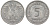 ФРГ 5 марок 1976 D KM 140.1 медно-никель 4137-1026