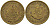 ЮАР 1/2 ЦЕНТА 1964 ЯН ВАН РИБЕК (1619-1677), ГОЛАНДСКИЙ ИССЛЕДОВАТЕЛЬ , МОРЕПЛАВАТЕЛЬ, ОСНОВАТЕЛЬ Г. КЕЙПТАУНА, ДВЕ ПТИЧКИ НА ВЕТКЕ С ЯГОДАМИ KM 56 латунь 67-242