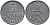 ДАНИЯ 5 ЭРЕ 1958 C; S, ФРЕДЕРИК IX (1947-1972) KM 843.2 цинк 47-813
