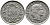 ШВЕЙЦАРИЯ 20 РАППЕНОВ 1938 В KM 29 никель 4539-541