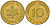 ФРГ 10 пфеннигов 1994 F J. 383, KM 108 сталь плакированная латунью    4603-713