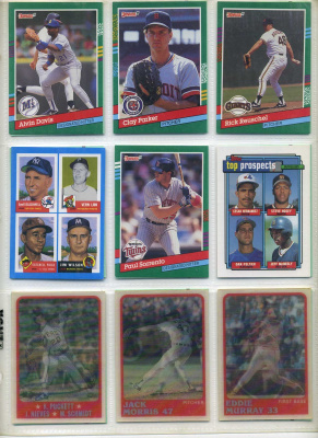 США КАРТОЧКИ БЕЙСБОЛЬНЫЕ 9 штук разных 7501-57