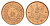 Япония 1 сен 1936 Год 11, Император Хирохито Сева (1926-1989) Y 47 бронза UNC 4695-952