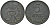 Дания 5 эре 1953 N; S, Фредерик IX KM 843.1 цинк 08-434