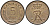 ДАНИЯ 5 ЭРЕ 1964 С; S; ФРЕДЕРИК IX (1947-1972) KM 848.1 бронза 113-754