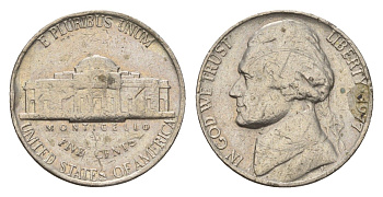 США 5 центов 1977 KM A192 медно-никель 4613-1037