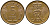 ДАНИЯ 5 ЭРЕ 1970 C; S, ФРЕДЕРИК IX (1947-1972) KM 848.1 бронза 28-1055