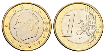 Бельгия 1 евро 1999 Альберт II (1993-2013) KM 230 биметалл UNC 4654-614