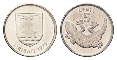 Кирибати 5 центов 1979 KM 3a сталь плакированный никелем UNC 4630-268