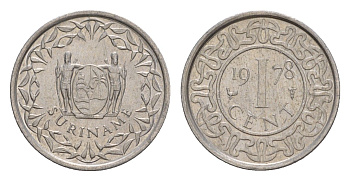 Суринам 1 цент 1978 KM 11a алюминий 4649-947