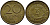 ГДР 20 пфеннигов 1969 А, первый год KM 11 латунь UNC 4398-1116