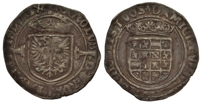 БРАБАНТ 1/2 РЕАЛА ND ЧАРЛЬЗ V (1506-1555) GH. 191.6b; vdCh. 27.27, 38.44 серебро 1515-2312