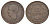 Греция 10 лепт 1870 B, Георг I (1863-1913) KM 43 медь 1518-933