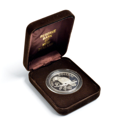 Новая Зеландия 5 долларов 1996 попугай кака KM 97 a серебро PROOF 4-3-4-41