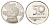Израиль 50 лир 1979 JE 5739, 31 год независимости KM 95 серебро BU 4127-415