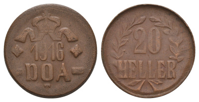 Германская Восточная Африка 20 геллеров 1916 T KM 15 медь 603-914