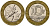 Франция 10 франков 1991 тип гений Бастилии KM 964.1, Le Frank 375.6 биметалл 4601-424