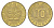ФРГ 10 пфеннигов 1988 J KM 108 сталь плакированная латунью 4629-613