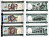 Эритрея набор из 6 банкнот 1997 SPESIMEN, образец Pick 1s,2s,3s,4s,5s,6s бумага UNC (пресс) 451-347-1