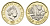 Великобритания 1 фунт 2019 Елизавета II (1952-2022) KM 1378, Spink J39 биметалл UNC 4691-851
