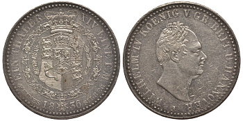 Брауншвейг-Каленберг-Ганновер 1 талер 1836 A, Вильгельм IV (1830-1837) КМ 169, Welter 3047, Thun 154, AKS 64, Kahnt 221, Jäger 52, Davenport 664 серебро    02-251-42