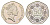 Гибралтар 50 пенсов 1988 KM 17 медно-никель UNC 4667-521