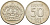 Швеция 50 эре 1953 TS, Густав VI Адольф (1950-1973) KM 825 серебро 119-1056
