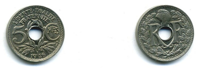 ФРАНЦИЯ 5 САНТИМОВ 1926 35-763