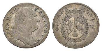 Бавария 6 крейцеров 1794 KM 622 серебро 1522-1233