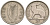 Ирландия 3 пенса 1949 заяц KM 12а медно-никель 92-225