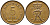 ДАНИЯ 5 ЭРЕ 1968 C; S, ФРЕДЕРИК IX (1947-1972) KM 848.1 бронза 28-1053