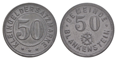 Бланкенштайн 50 пфеннигов ND Funck 46.6, Men05 2945.7, Men18 3770.7 цинк 1527-542