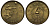 Китай 1 джао 1987 6-е национальные игры, волейбол KM 157 латунь UNC 1072-10-71