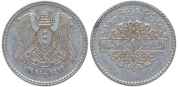 Сирия 1 фунт 1991 AH 1412 KM 120.2 сталь 4513-622