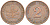 ФРГ 2 ПФЕННИГА 1971 J KM 106a, J. 381a сталь плакированная бронзой 216-1046