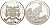 Бенин 1000 франков 1995 игуанодон KM 28 серебро PROOF 00-00