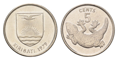 Кирибати 5 центов 1979 KM 3a сталь плакированный никелем UNC 4627-117